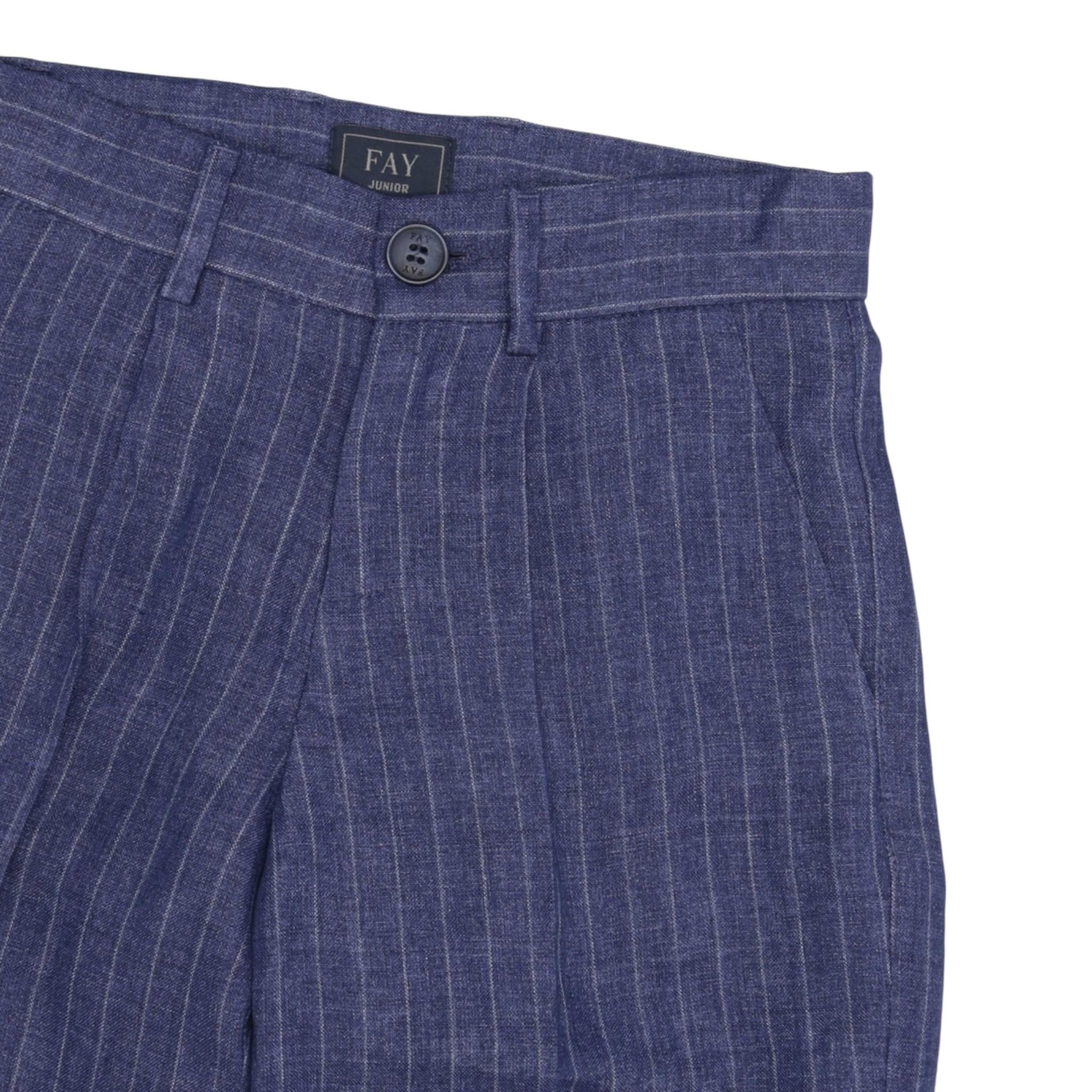 Fay Bermuda Tinta Unita Fantasia A Righe per Neonato FW6Q29N BLU FAY 