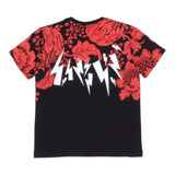 Neil Barrett T-Shirt Girocollo Tinta Unita Con Stampa Nero Per Bambino