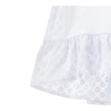 Monnalisa Maxi T-Shirt Girocolo Tinta Unita con Stampa per Bambina 19E625 BIANCO MONNALISA 