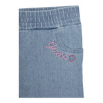 Guess Short In Denim Tinta Unita con Logo per Neonata K4GD04D5160 AZZURRO GUESS 
