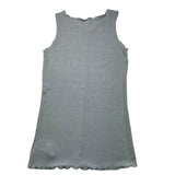 Caffe' D'Orzo Einfarbiges, blaues, ärmelloses Tanktop für Mädchen