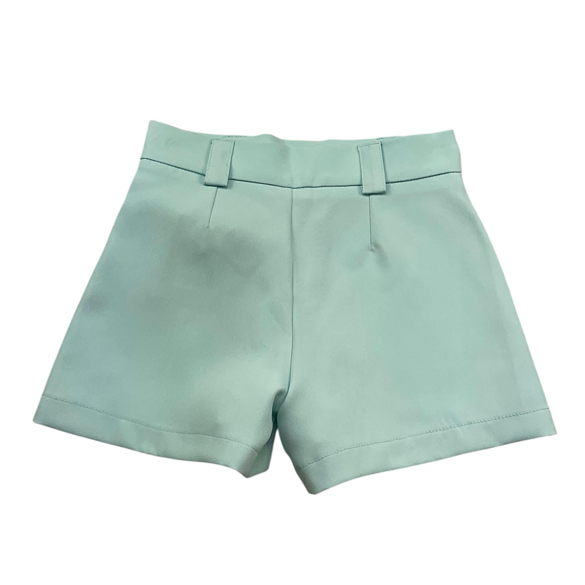 Petit Posh Short Tina Unita con Applicazione per Bambina GFBS25066SH VERDE ACQUA PETIT POSH 