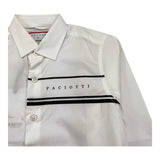 CESARE PACIOTTI camicia manica lunga tinta unita con logo Panna per Bambino CMP5351J PANNA CESARE PACIOTTI 