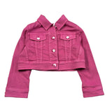 Simonetta Giubbino Tinta Unita Modello Crop per Neonata SU2A17N ROSA SIMONETTA 