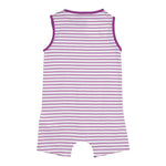 K-Way Pagliaccetto Giromanica Fantasia A Righe per Neonata K2137VW BIANCO/VIOLA K-WAY 