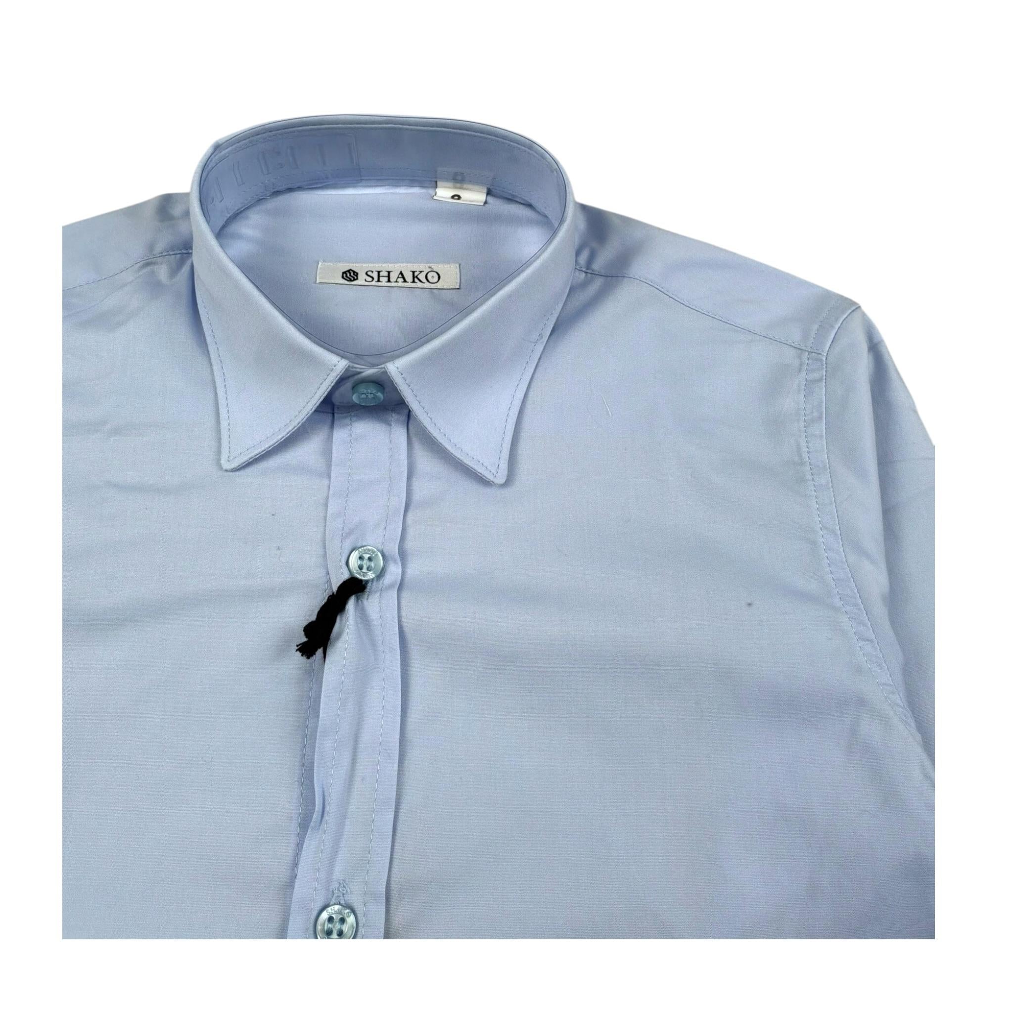 Shako' Camicia Manica Lunga Tinta Unita per Bambino CMSH3 AZZURRO SHAKO' 