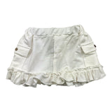 Bamboom+Babies Gonna Tinta Unita Traforata con Ricami Bianco per Neonata