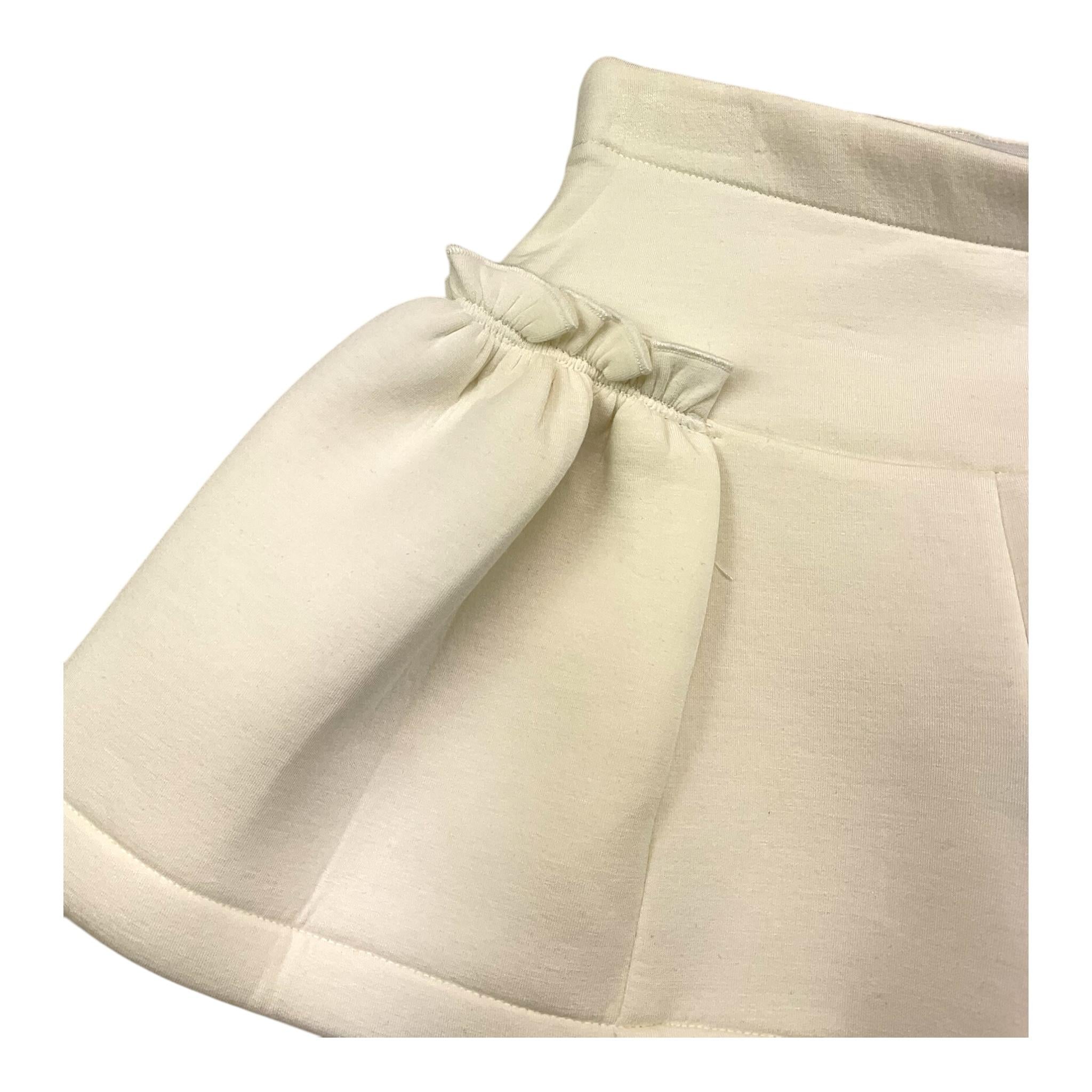 LIU JO short  tinta unita con fiocco in contrasto Panna per Bambina KF4140 PANNA LIU JO 