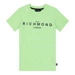 John Richmond T-Shirt Girocollo Tinta Unita con Stampa per Bambino RBP25003TS VERDE JOHN RICHMOND 