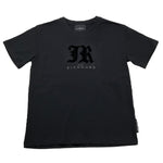 JOHN RICHMOND t-shirt girocollo tinta unita con stampa in contrast Nero per Bambino RBA25008TS NERO JOHN RICHMOND 