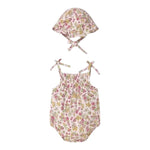 Mayoral Set Pagliaccetto-Cappello Tinta Unita con Stampa per Neonata 1667 ROSA MAYORAL 