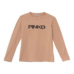 PINKO shirt girocollo tinta unita con stampa Bianco per Bambina F4PIBGTH204X BIANCO PINKO 