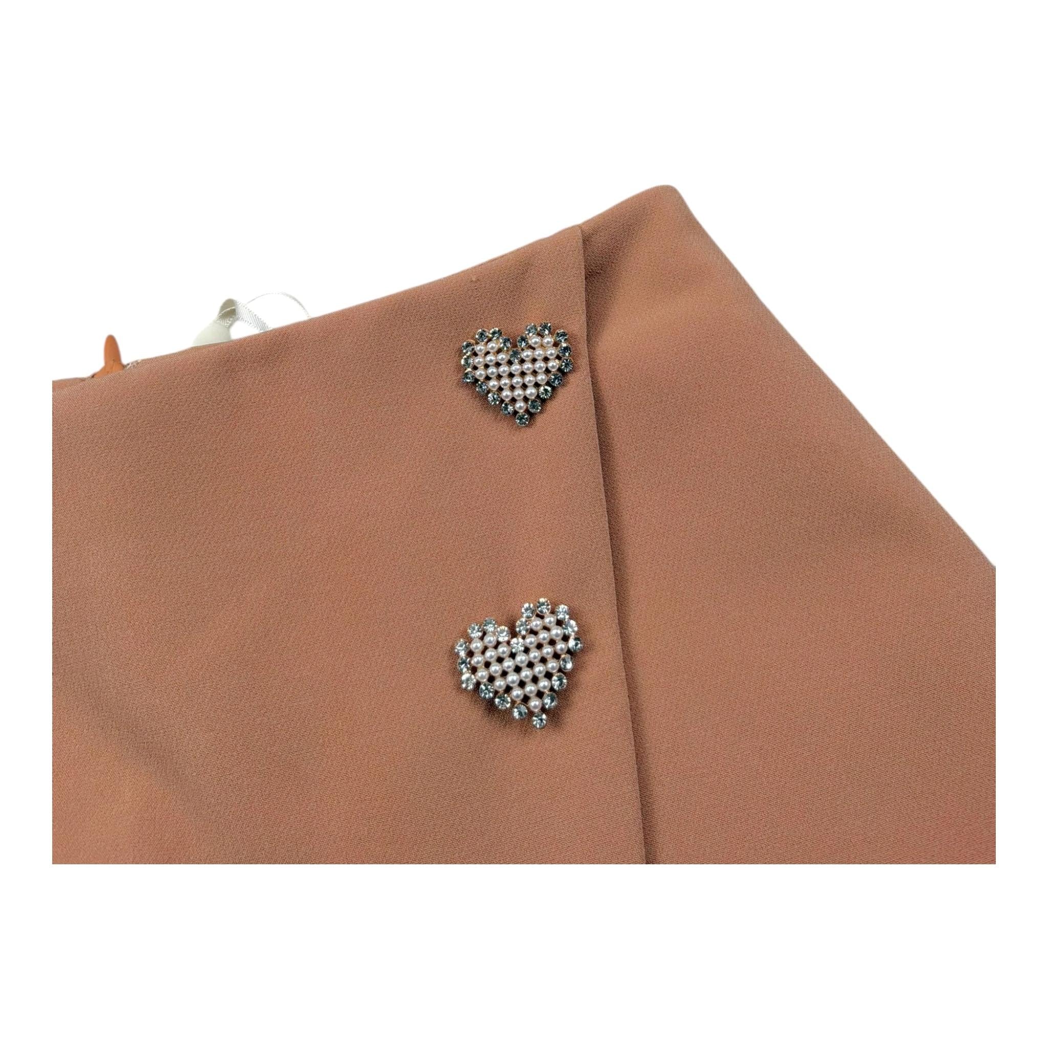 Fun & Fun Short Finta Gonna Tinta Unita per Bambina FNCBSO16400 BISCOTTO FUN & FUN 