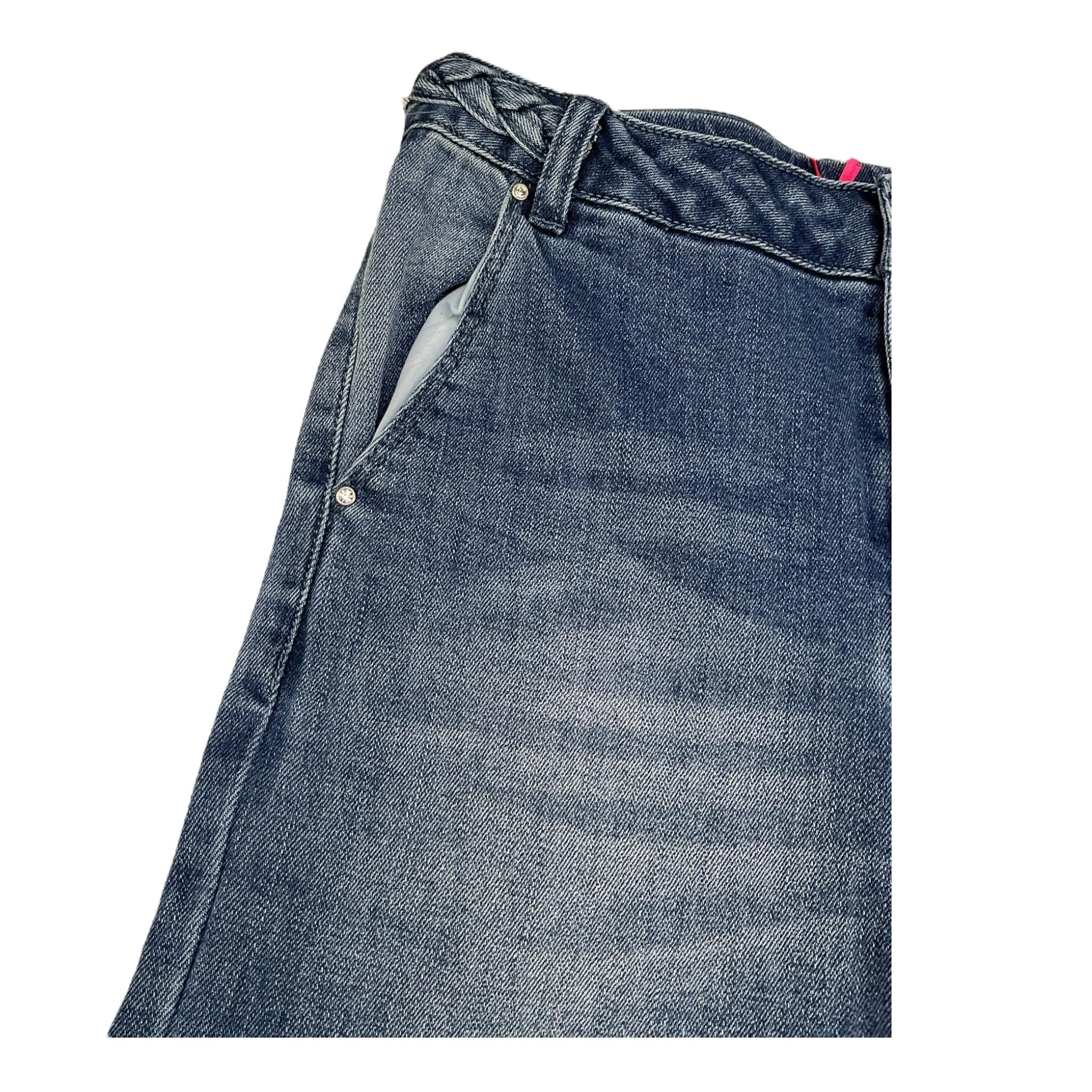 LIU JO jeans tinta unita modello palazzo Blu per Bambina GF4122X BLU LIU JO 