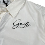 Gaelle Camicia tinta unita con Stampa Bianco per Bambina 2745C00518 BIANCO GAELLE 