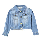 U+È Giubbino In Denim Tinta Unita per Neonata UE1716 BLU U+è 