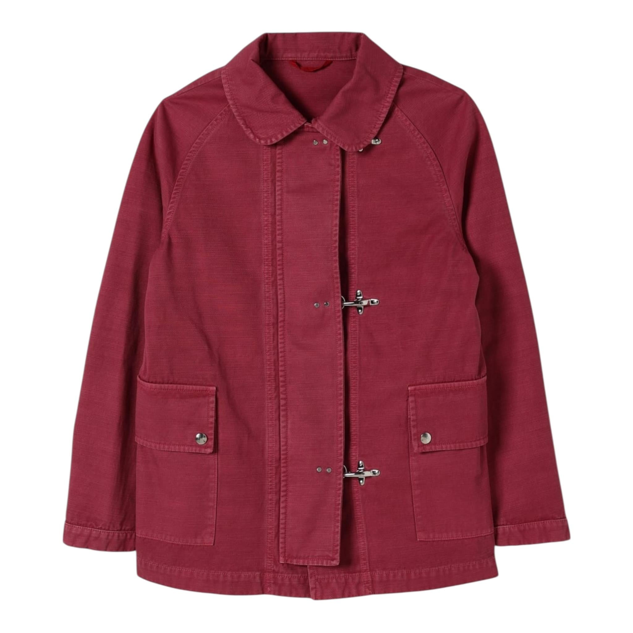 Fay Giubbino Tinta Unita con Bottoni per Bambina FW2P67 MAGENTA FAY 