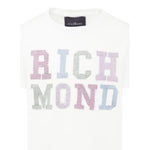 John Richmond T-Shirt Tinta Unita con Stampa per Bambina RGP25205TS BIANCO JOHN RICHMOND 