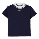Fay T-Shirt Girocollo con Stampa Tinta Unita per Bambino FW8P91X BLU FAY 