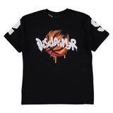 Disclaimer T-Shirt Girocollo tinta unita con Stampe Nero per Bambino 25EDK58446XX NERO DISCLAIMER 