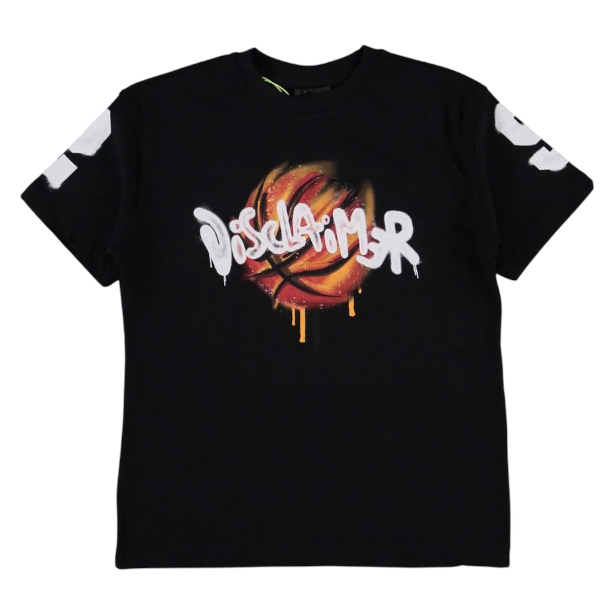 Disclaimer T-Shirt Girocollo tinta unita con Stampe Nero per Bambino 25EDK58446XX NERO DISCLAIMER 