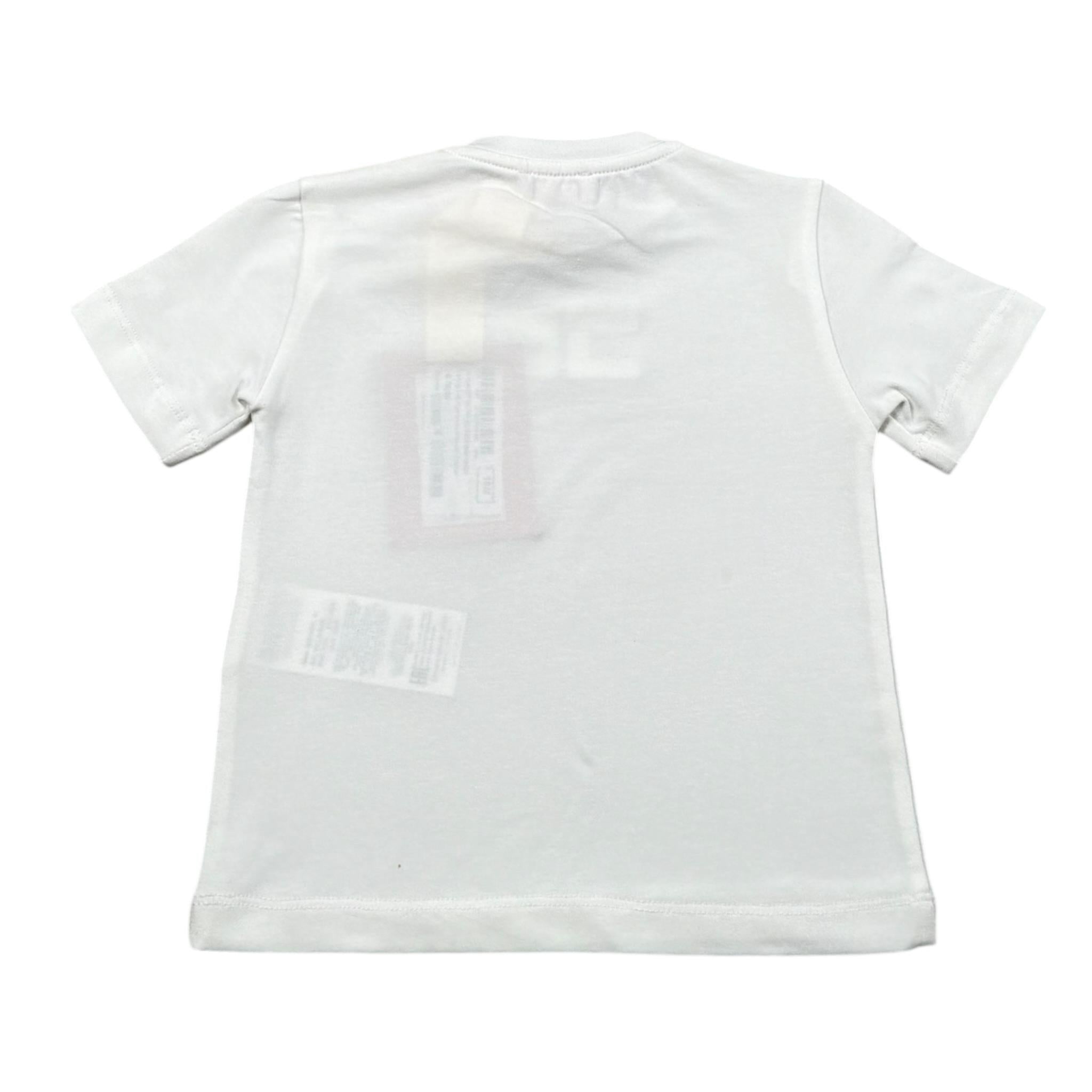 Elisabetta Franchi T-Shirt Girocollo Tinta Unita con Stampa per Bambina EGTS091 BIANCO ELISABETTA FRANCHI 