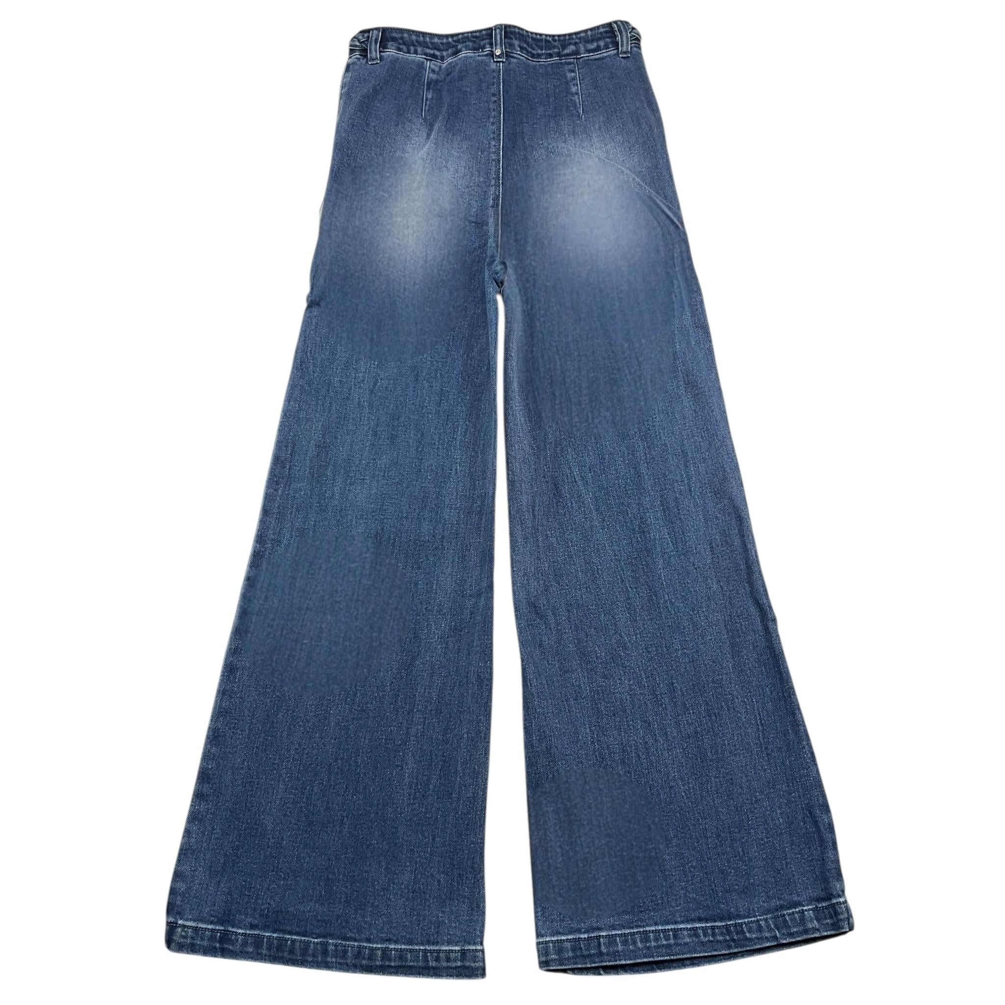 LIU JO jeans tinta unita modello palazzo Blu per Bambina GF4122X BLU LIU JO 