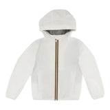 K-Way Giubbino Tinta Unita con Zip E Cappuccio per Bambina K2148NW BIANCO K-WAY 