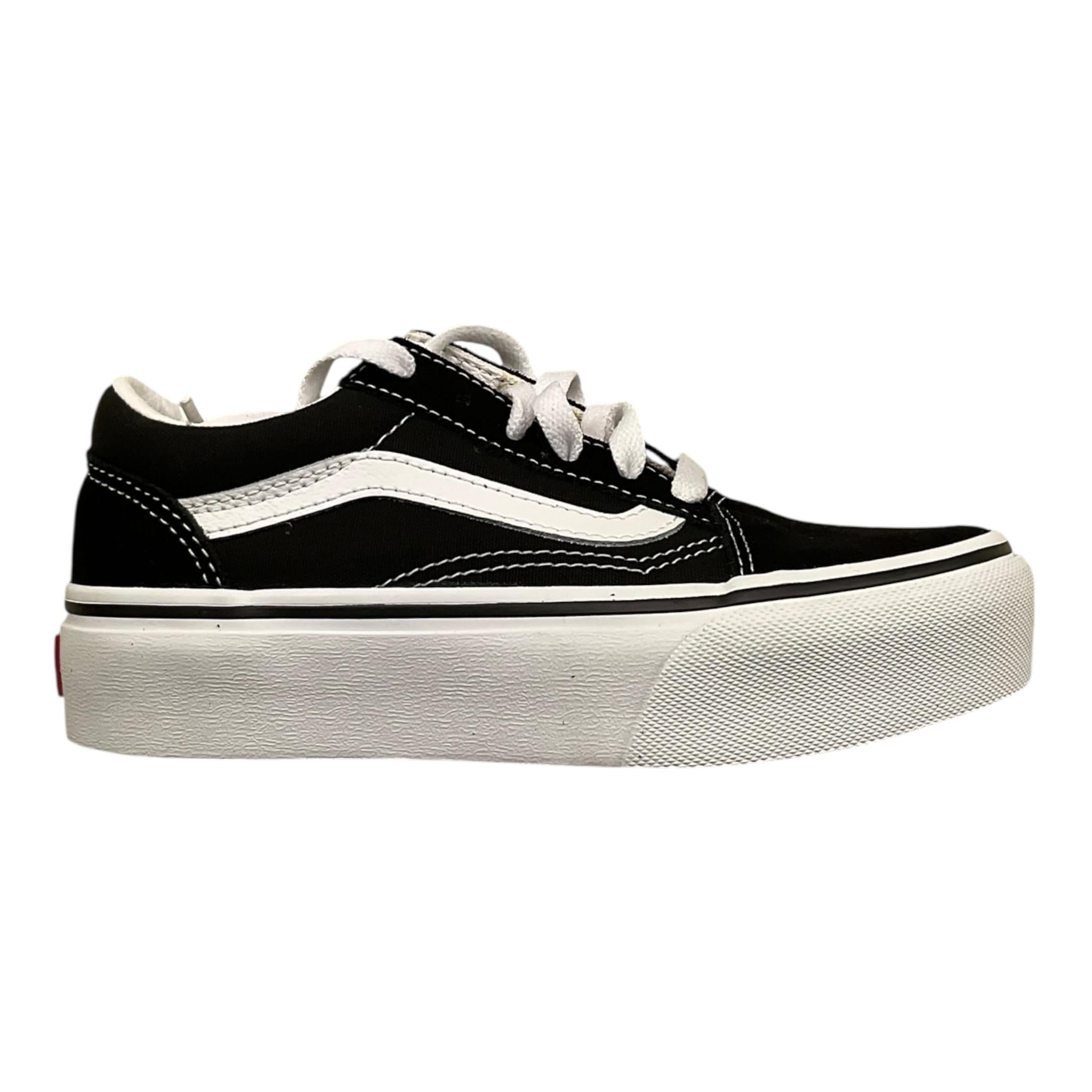 VANS sneakers tinta unita con lacci Nero per Bambino VN000VHE6BT1 NERO VANS 