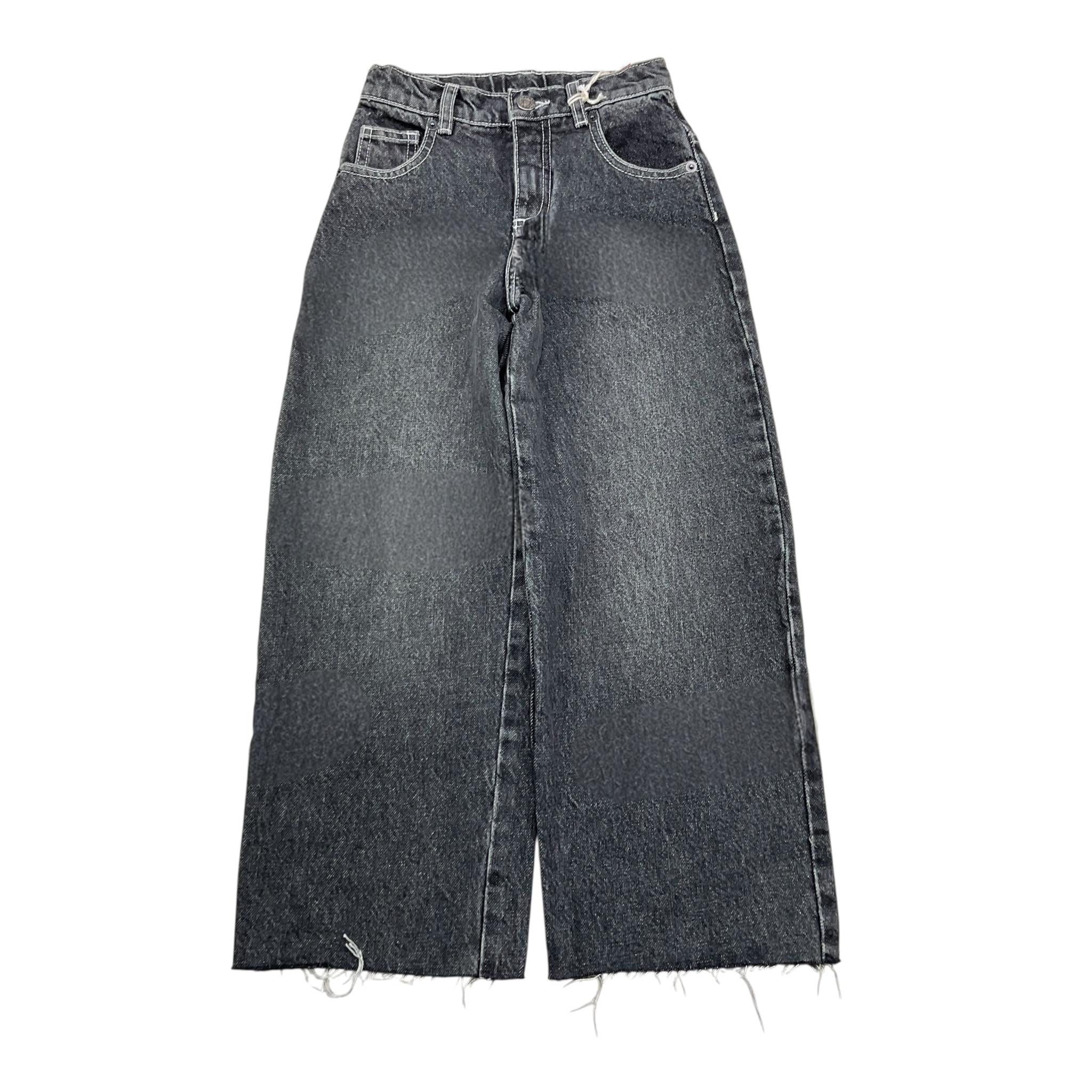 DOU DOU jeans tinta unita con girovita regolabile modello palazzo Nero per Bambina DV6P50XX NERO DOU DOU 