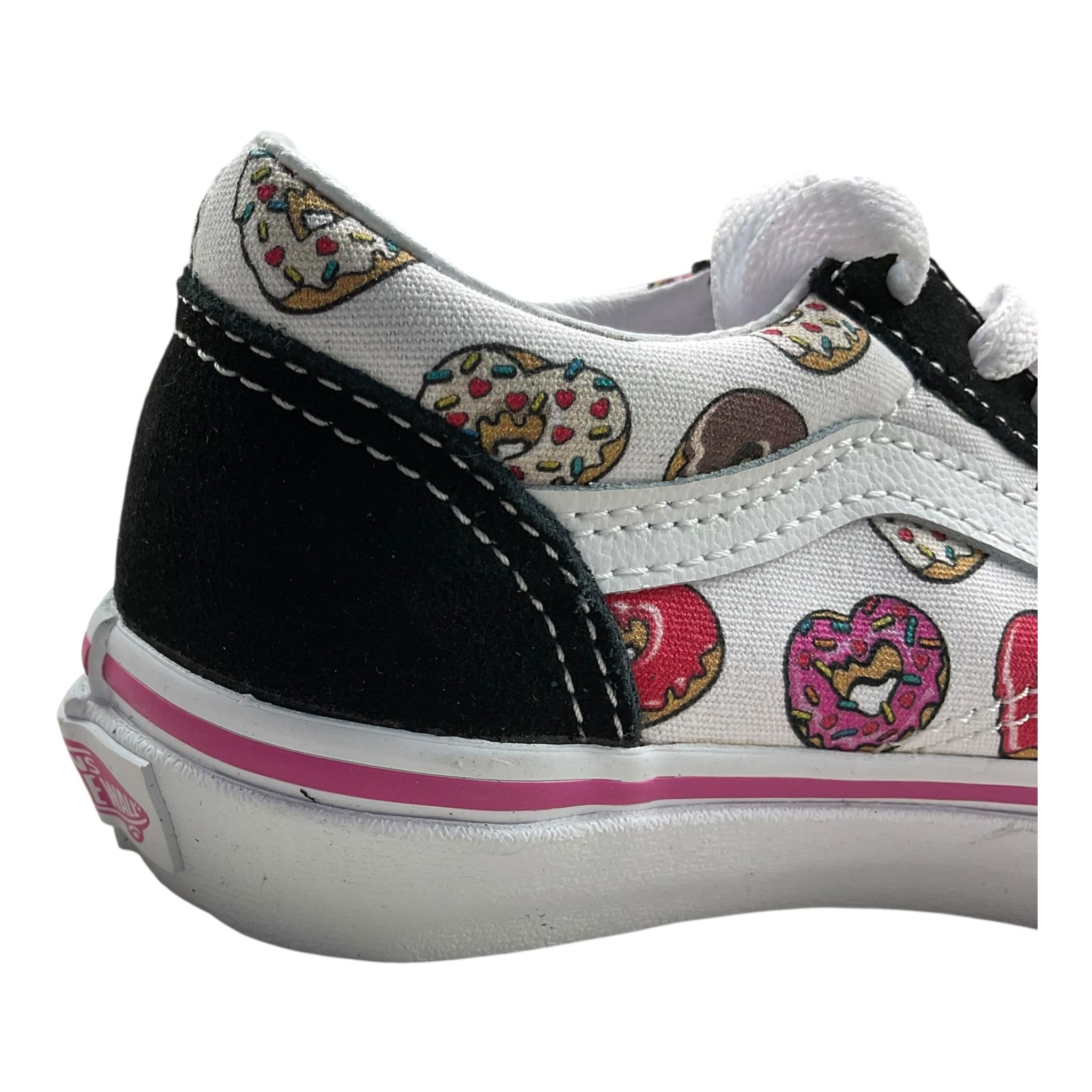 VANS sneakers bicolore con stampa ciambelle Bianco/nero per Bambina VN0005WVB9P1 BIANCO/NERO VANS 