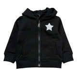 John Richmond Felpa con Zip E Cappuccio Tinta Unita per Neonata RIP26129FE NERO JOHN RICHMOND 