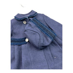 MIRANDA cappotto tinta unita con cappello Blu per Neonata 360166 BLU MIRANDA 