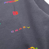 FREDDY felpa tinta unita girocollo con logo Nero per Bambina FR1820 NERO FREDDY 