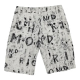 John Richmond Bermuda Tinta Unita Logato per Bambino RBO24168BE BIANCO JOHN RICHMOND 