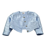 Isabel Coprispalle Tinta Unita con Bottoni Brillantini per Bambina 4464B AZZURRO ISABEL 