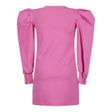 FUN & FUN abito manica lunga tinta unita con maniche a sbuffo Rosa per Bambina FCBDR00133X ROSA FUN & FUN 