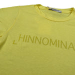 Hinnominate T-Shirt Girocollo tinta unita con Stampe Giallo per Bambina 3646M0085 GIALLO HINNOMINATE 