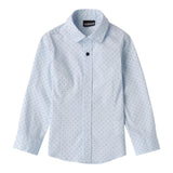 Sarabanda Camicia Manica Lunga Tinta Unita Fantasia Pois per Bambino 0A124 AZZURRO SARABANDA 