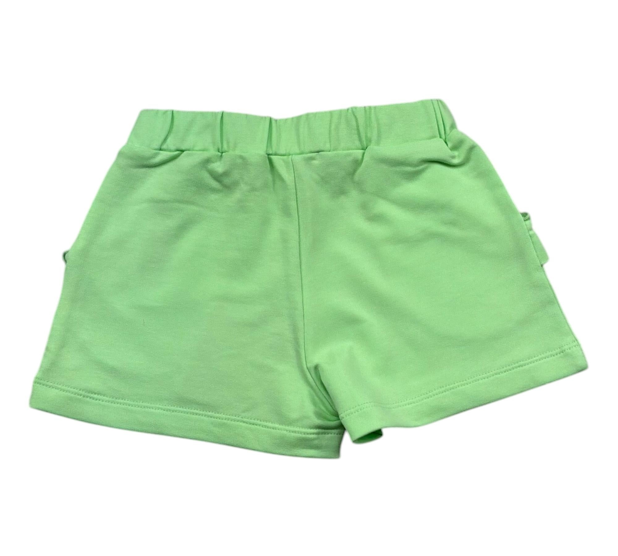 Liu Jo Short Tinta Unita con Logo per Neonata KA5083 VERDE LIU JO 