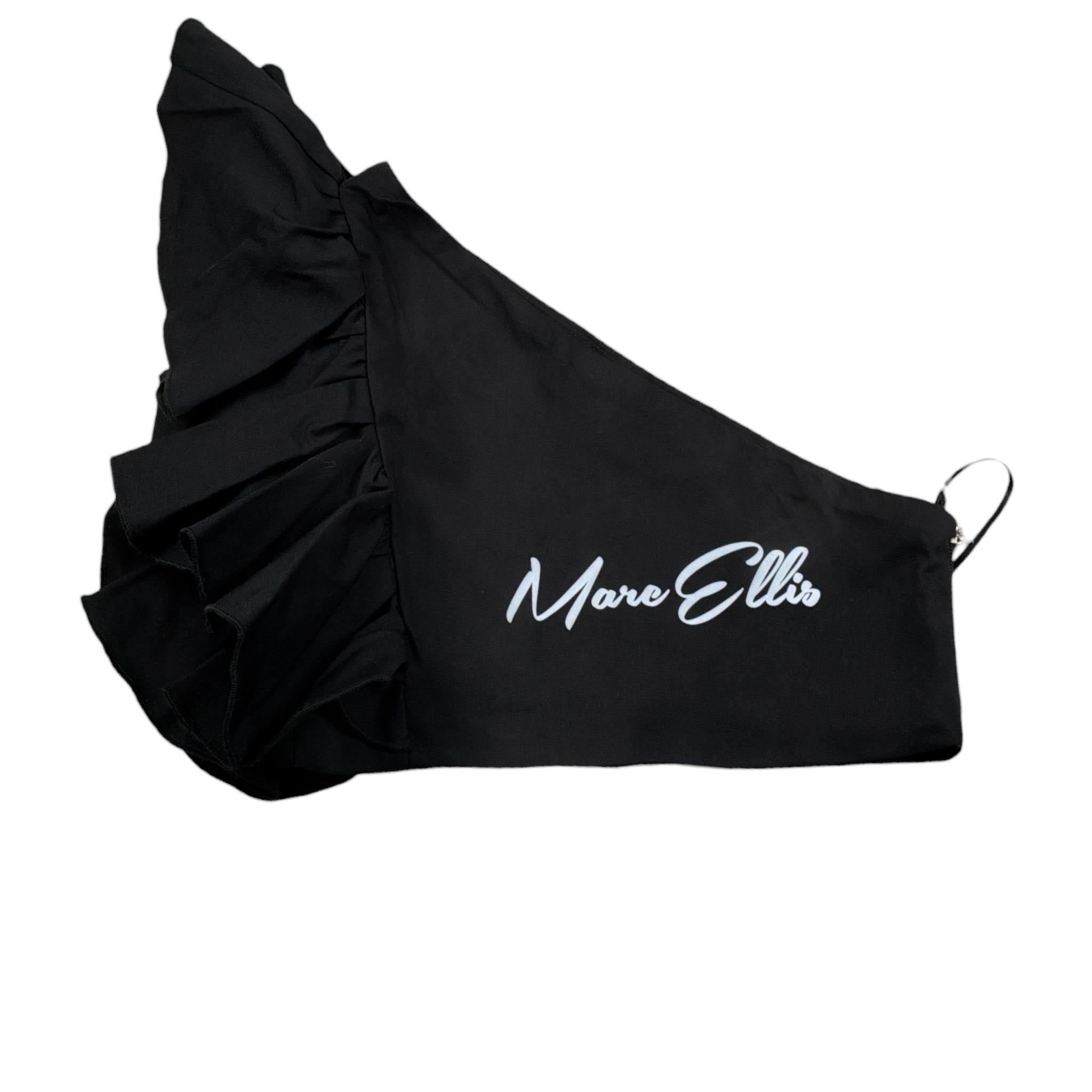 Marc Ellis Top tinta unita con Balze Nero per Bambina JMJTP01226 NERO MARC ELLIS 