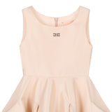 Elisabetta Franchi Abito Tinta Unita Giromanica per Bambina EFAB616 ROSA ELISABETTA FRANCHI 