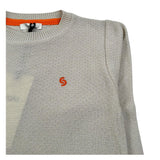 Siviglia Maglia Girocollo Tinta Unita con Ricamo Logo per Bambino SVJSW17219 BEIGE SIVIGLIA 