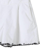 Simonetta Short Tinta Unita con Girovita Regolabile per Bambina SW6A09 BIANCO SIMONETTA 