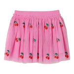 Stella Mccartney Gonna Tinta Unita con Stampa per Bambina TW7B01 ROSA STELLA McCARTNEY 
