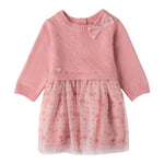 MINI BANDA abito manica lunga con gonna tulle Rosa per Neonata 3A753X ROSA MINI BANDA 