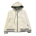 DETWELVE felpa con zip e cappuccio tinta unita con profili in contrasto Panna per Bambino CB653 PANNA DETWELVE 