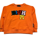 John Richmond Felpa Chiusa Girocollo Tinta Unita con Logo per Bambino RBP26053FE ARANCIONE JOHN RICHMOND 