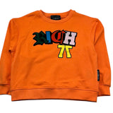 John Richmond Felpa Chiusa Girocollo Tinta Unita con Logo per Bambino RBP26053FE ARANCIONE JOHN RICHMOND 