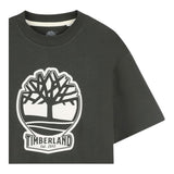 Timberland T-Shirt Girocollo Tinta Unita con Stampa per Neonato T60506T VERDE TIMBERLAND 
